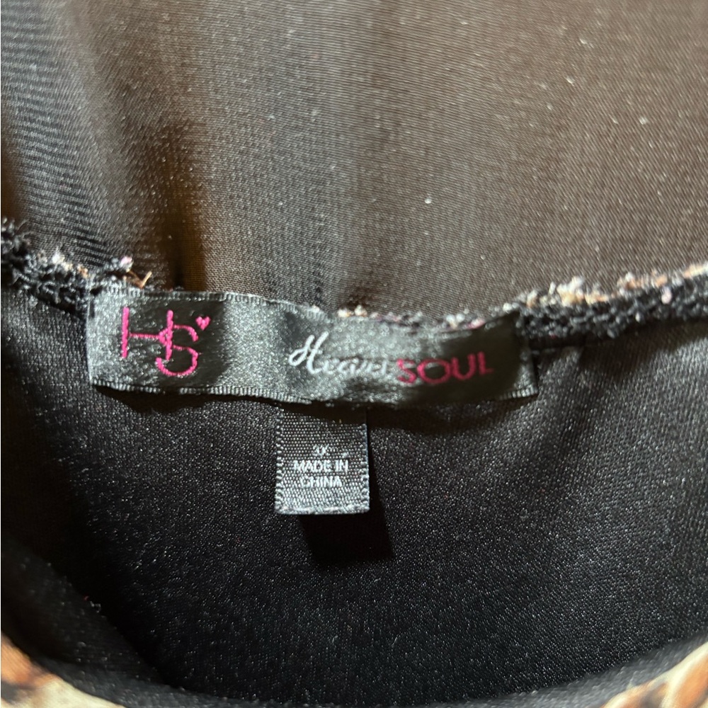 HeartSoul Leopard Print Ruffled Tank Top - Picture 2 of 3